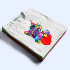 Cute Cat Gift for kitten lovers Colorful Art Kitty Adoption T Shirt Cute Cat Gift for kitten lovers Colorful Art Kitty Adoption T Shirt