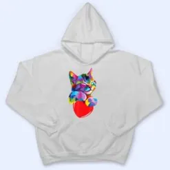 Cute Cat Gift for kitten lovers Colorful Art Kitty Adoption T Shirt Cute Cat Gift for kitten lovers Colorful Art Kitty Adoption T Shirt