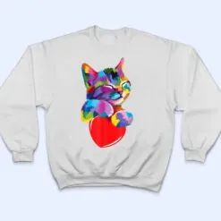 Cute Cat Gift for kitten lovers Colorful Art Kitty Adoption T Shirt Cute Cat Gift for kitten lovers Colorful Art Kitty Adoption T Shirt