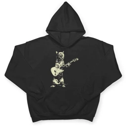 Cute Cat Playing Guitar T Shirt