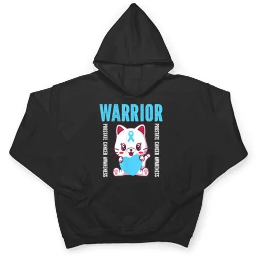 Cute Cat Warrior Prostate Cancer Awareness For Men And Women T Shirt
