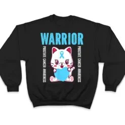 Cute Cat Warrior Prostate Cancer Awareness For Men And Women T Shirt