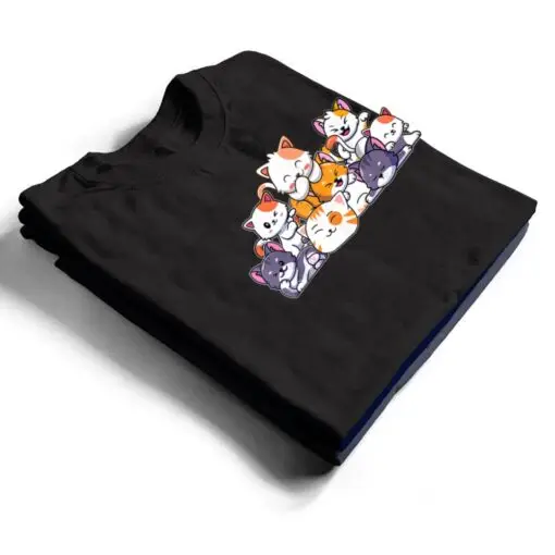 Cute Cats Anime Kawaii Japanese Otaku Neko Gift Women Girls T Shirt