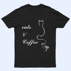 Cute Cats and Coffee T Shirt