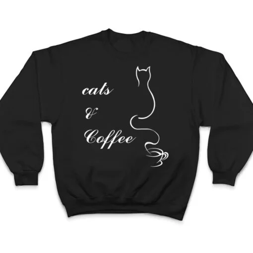 Cute Cats and Coffee T Shirt