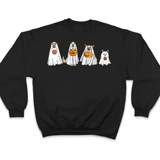 Cute Dog Dressed as Ghost Halloween Funny Boo, Dog Lov T Shirt