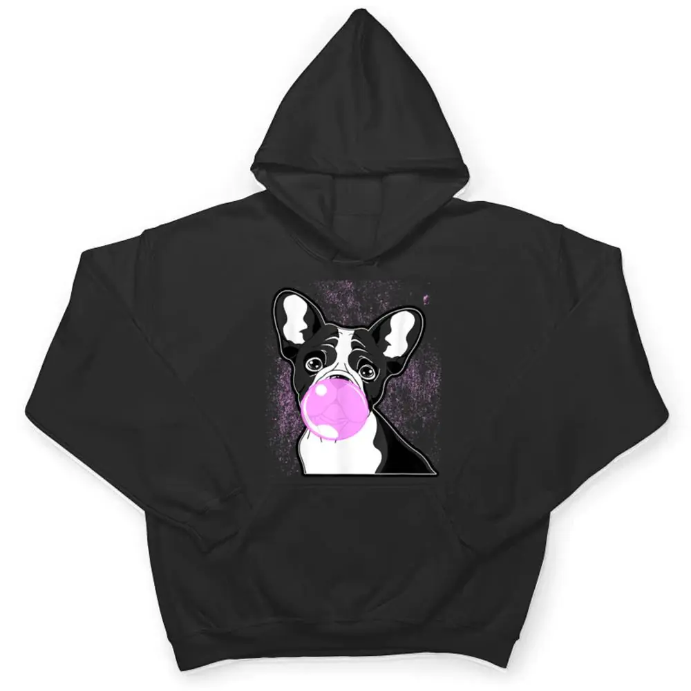 Cute-French-Bulldog-Frenchie-Lover-Blowing-Bubblegum-T-Shirt-3 Cute French Bulldog Frenchie Lover Blowing Bubblegum T Shirt