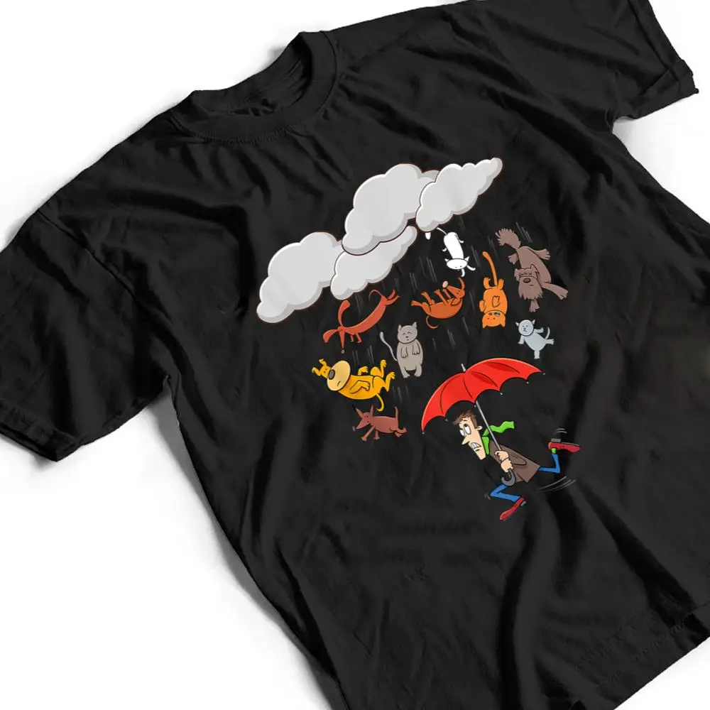 Cute-Funny-Canine-Feline-Lover-Its-Raining-Cats-and-Dogs-T-Shirt-2 Cute Funny Canine Feline Lover, It's Raining Cats and Dogs T Shirt