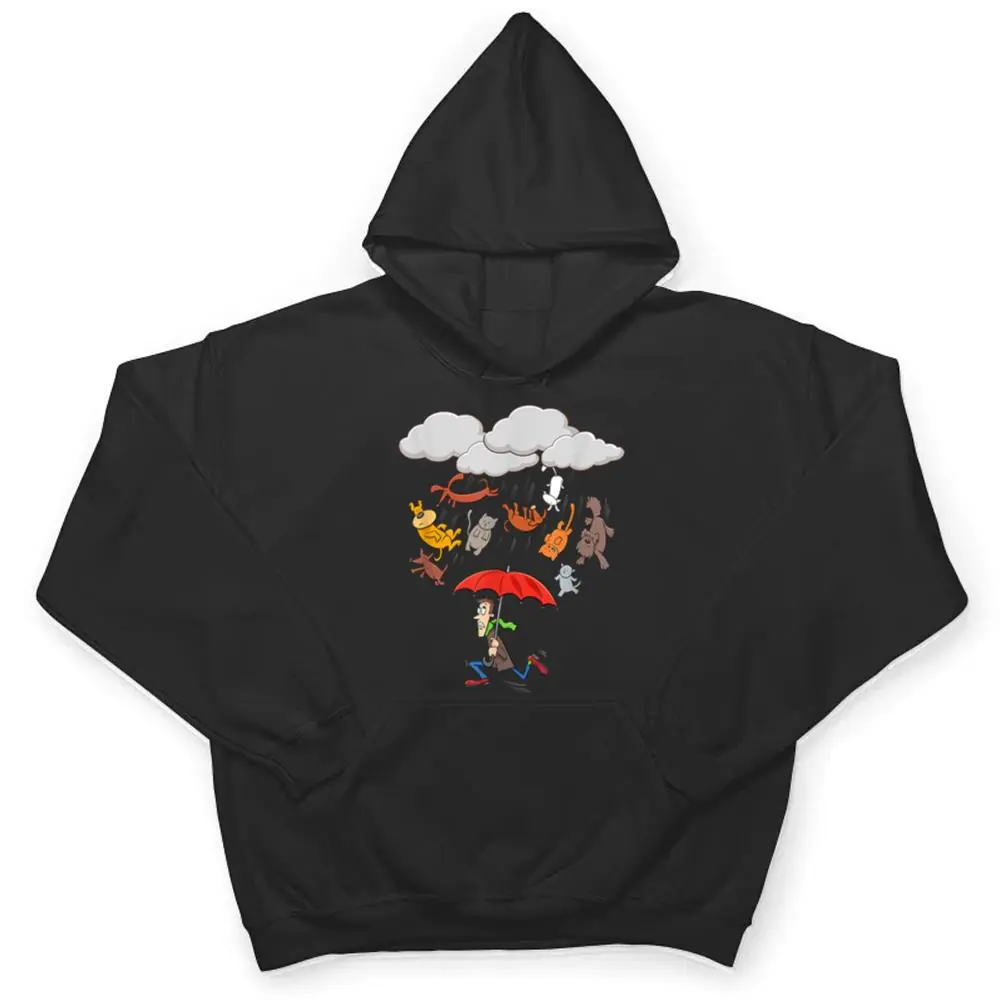 Cute-Funny-Canine-Feline-Lover-Its-Raining-Cats-and-Dogs-T-Shirt-3 Cute Funny Canine Feline Lover, It's Raining Cats and Dogs T Shirt