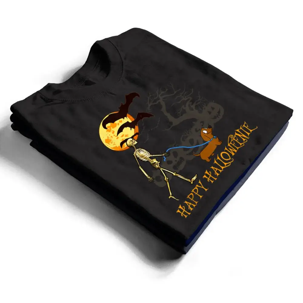 Cute-Funny-Happy-Halloweenie-Dachshund-Halloween-Dog-Lover-T-Shirt-1 Cute Funny Happy Halloweenie Dachshund Halloween Dog Lover T Shirt