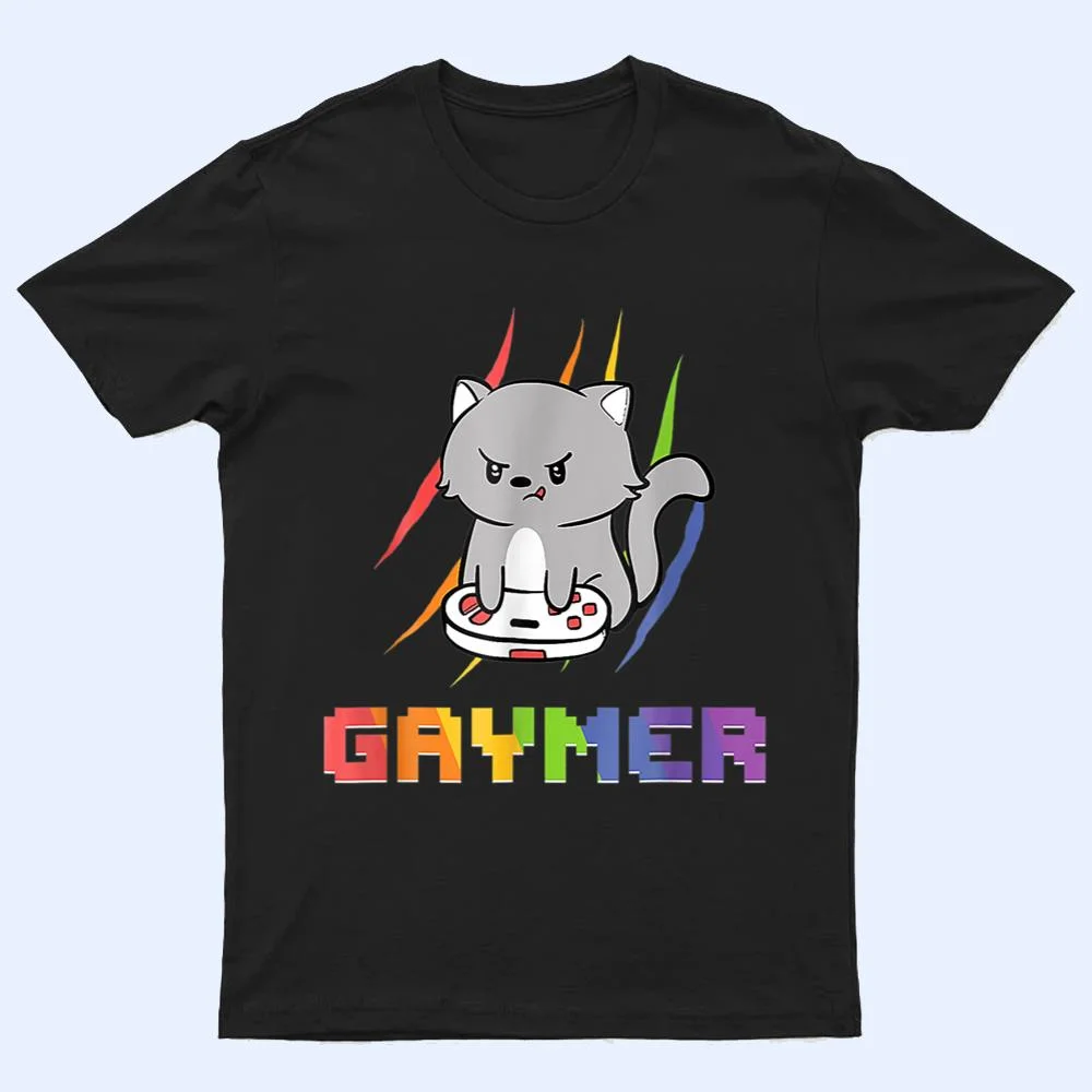 Cute Gaming Cat Gay Gamer T Shirt Cute Gaming Cat Gay Gamer T Shirt