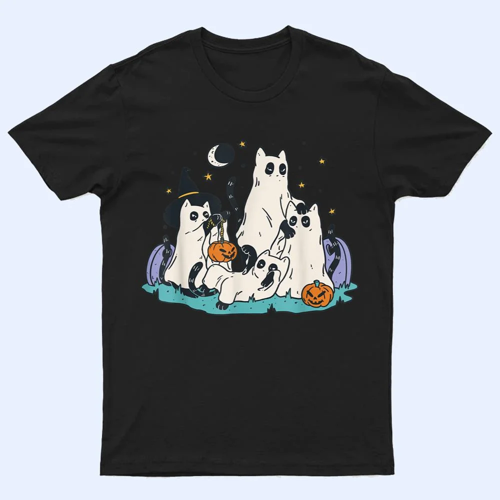 Cute Ghost Cats Cat Ghosts Funny Halloween Outfit Costumes T Shirt Cute Ghost Cats Cat Ghosts Funny Halloween Outfit Costumes T Shirt