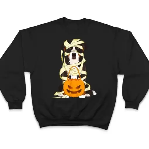 Cute Halloween Costume Bernese Mountain Dog Mummy Dog Lover T Shirt