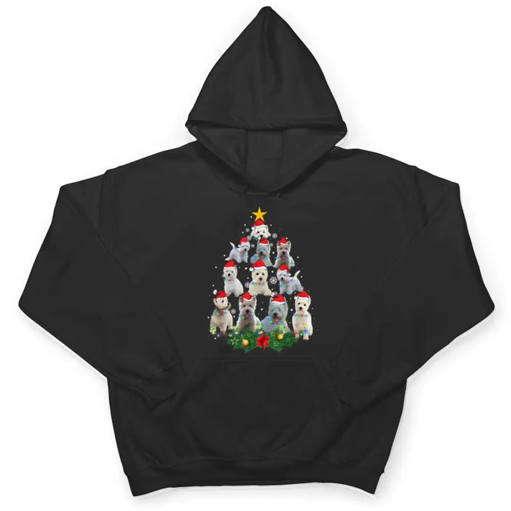 Cute-Maltese-Dog-Christmas-Tree-Lights-Santa-Hat-Gifts-Decor-T-Shirt-3 Cute Maltese Dog Christmas Tree Lights Santa Hat Gifts Decor T Shirt