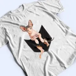 Cute Pink Sphynx Cat Pocket Premium T Shirt Cute Pink Sphynx Cat Pocket Premium T Shirt