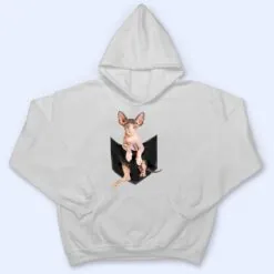 Cute Pink Sphynx Cat Pocket Premium T Shirt Cute Pink Sphynx Cat Pocket Premium T Shirt