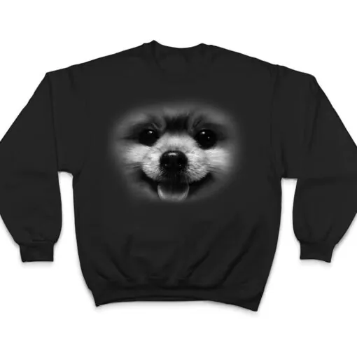 Cute Pomeranian Puppy Dog Face For Doggy Moms Animal Love T Shirt