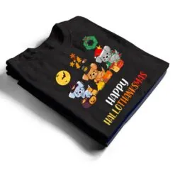 Cute Puppy Halloween Dog Christmas Happy Hallothanksmas Dog T Shirt Cute Puppy Halloween Dog Christmas Happy Hallothanksmas Dog T Shirt