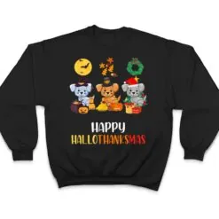 Cute Puppy Halloween Dog Christmas Happy Hallothanksmas Dog T Shirt Cute Puppy Halloween Dog Christmas Happy Hallothanksmas Dog T Shirt