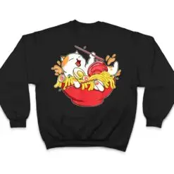 Cute Ramen and Cats Funny Anime Noodle Japanese Gift Girls T Shirt Cute Ramen and Cats Funny Anime Noodle Japanese Gift Girls T Shirt