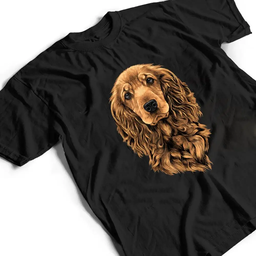Cute-Spaniel-dog-in-a-flower-head-wreath-Cocker-Spaniel-T-Shirt-2 Cute Spaniel dog in a flower head wreath Cocker Spaniel T Shirt
