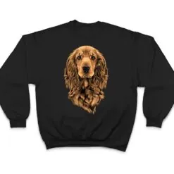 Cute Spaniel dog in a flower head wreath Cocker Spaniel T Shirt Cute Spaniel dog in a flower head wreath Cocker Spaniel T Shirt
