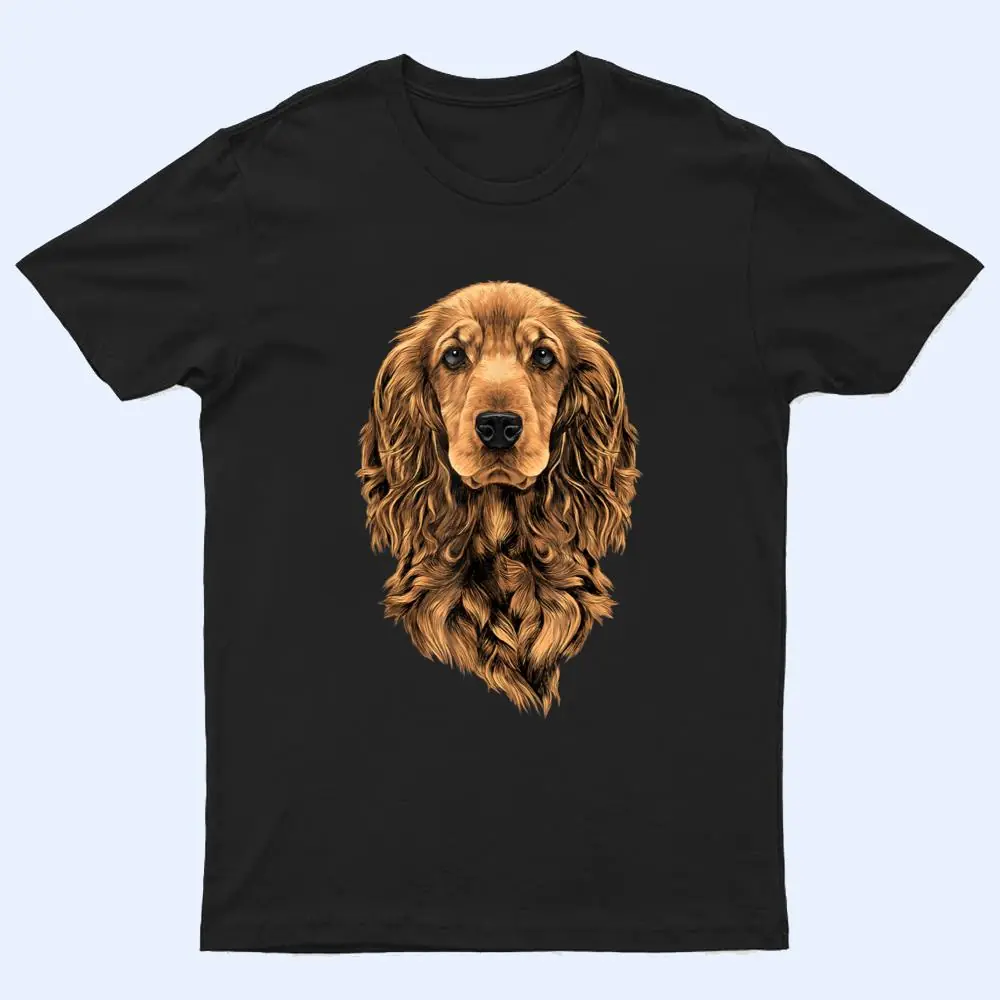 Cute Spaniel dog in a flower head wreath Cocker Spaniel T Shirt Cute Spaniel dog in a flower head wreath Cocker Spaniel T Shirt