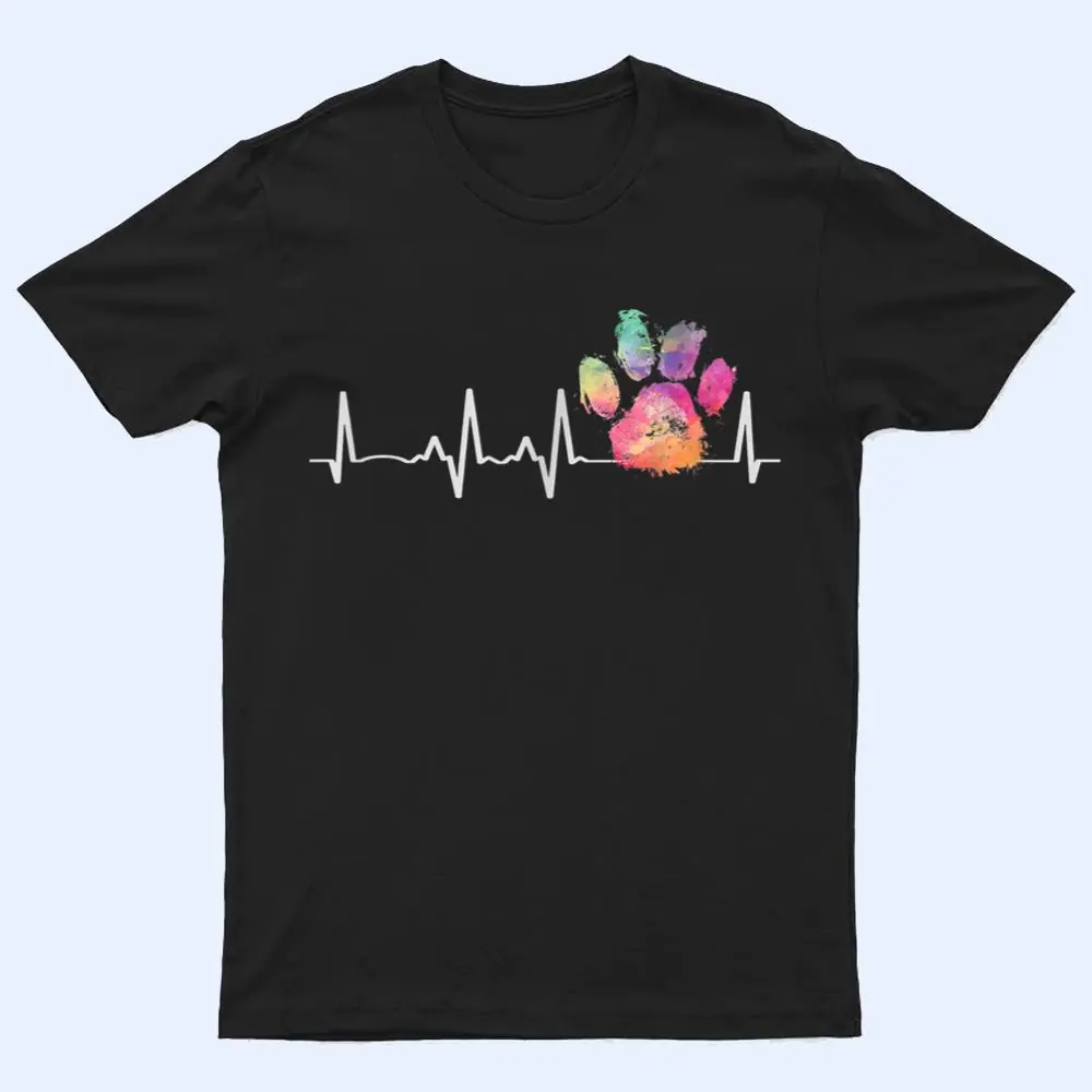 Cute Veterinarian Gift Rainbow Paw Print Heartbeat Vet Tech T Shirt Cute Veterinarian Gift Rainbow Paw Print Heartbeat Vet Tech T Shirt