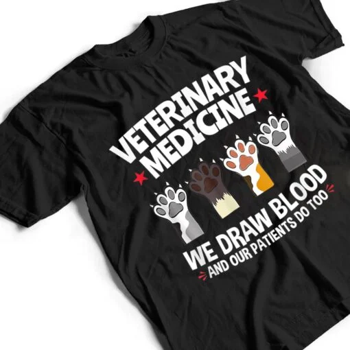 Cute Veterinarian Paws Cat Meow Kitty Cat For Mom T Shirt