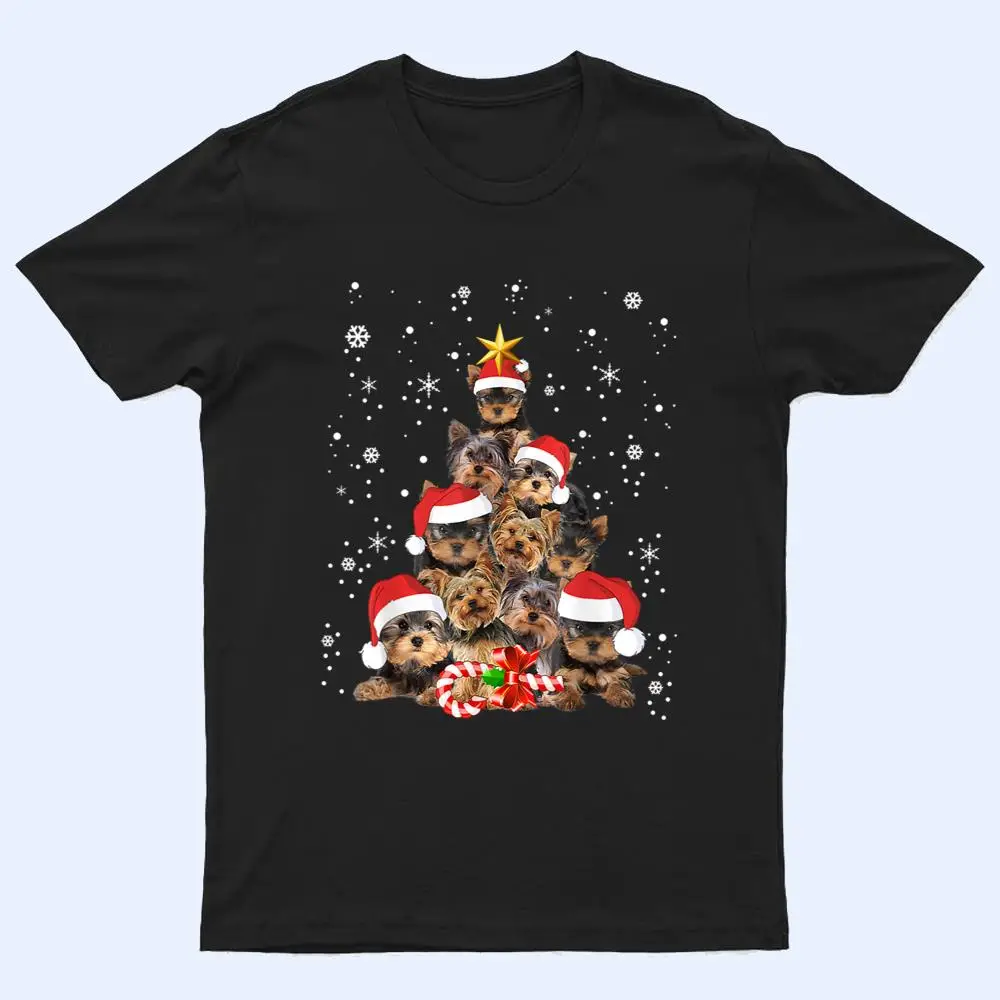 Cute Yorkie Dogs Tree Christmas Pet Animal Dog Love T Shirt Cute Yorkie Dogs Tree Christmas Pet Animal Dog Love T Shirt