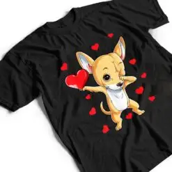 Dabbing Chihuahua Valentine's Day Women Dance Dog T Shirt