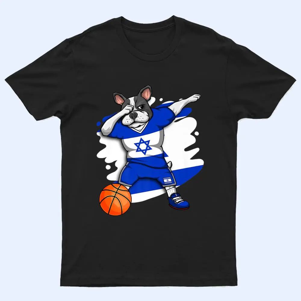 Dabbing French Bulldog Israel Basketball Fan Jersey Sport T Shirt Dabbing French Bulldog Israel Basketball Fan Jersey Sport T Shirt