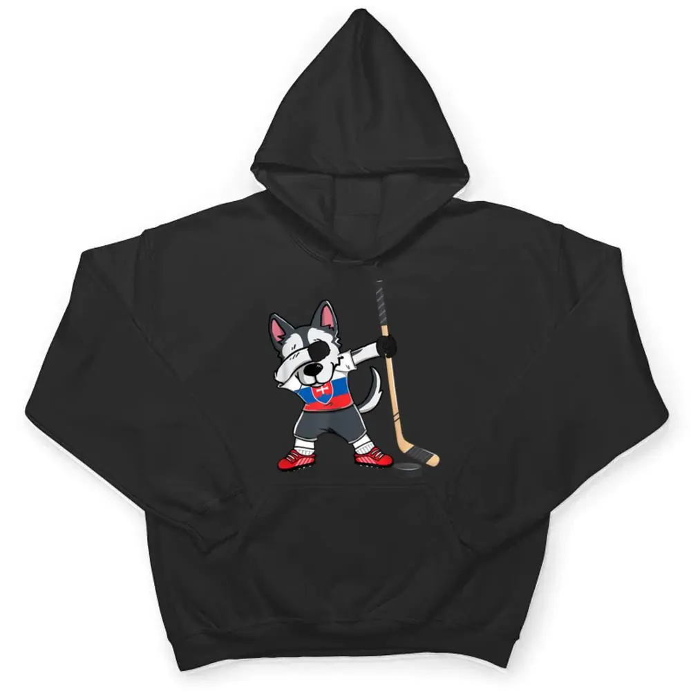 Dabbing-Husky-Dog-Ice-Hockey-Slovakia-Jersey-Winter-Sport-T-Shirt-3 Dabbing Husky Dog Ice Hockey Slovakia Jersey Winter Sport T Shirt