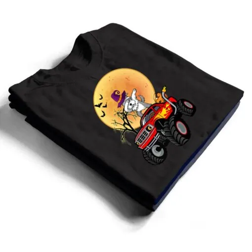 Dabbing Miniature Schnauzer Dog Monster Truck Halloween T Shirt