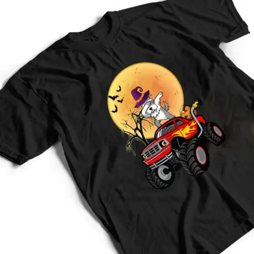 Dabbing Miniature Schnauzer Dog Monster Truck Halloween T Shirt