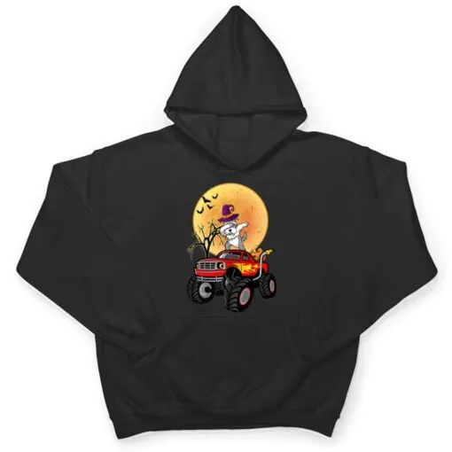 Dabbing Miniature Schnauzer Dog Monster Truck Halloween T Shirt