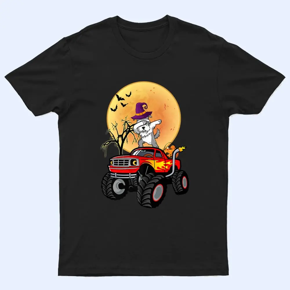 Dabbing Miniature Schnauzer Dog Monster Truck Halloween T Shirt Dabbing Miniature Schnauzer Dog Monster Truck Halloween T Shirt