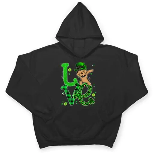 Dabbing Yorkie Dog LOVE Shamrock Funny St Patrick's Day T Shirt