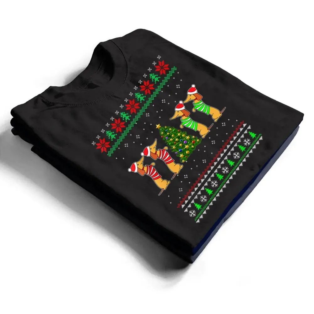 Dachshund-Dog-Christmas-Funny-Dachshund-Xmas-T-Shirt-1 Dachshund Dog Christmas Funny Dachshund Xmas T Shirt