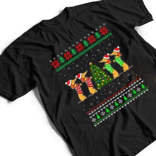 Dachshund Dog Christmas Funny Dachshund Xmas T Shirt