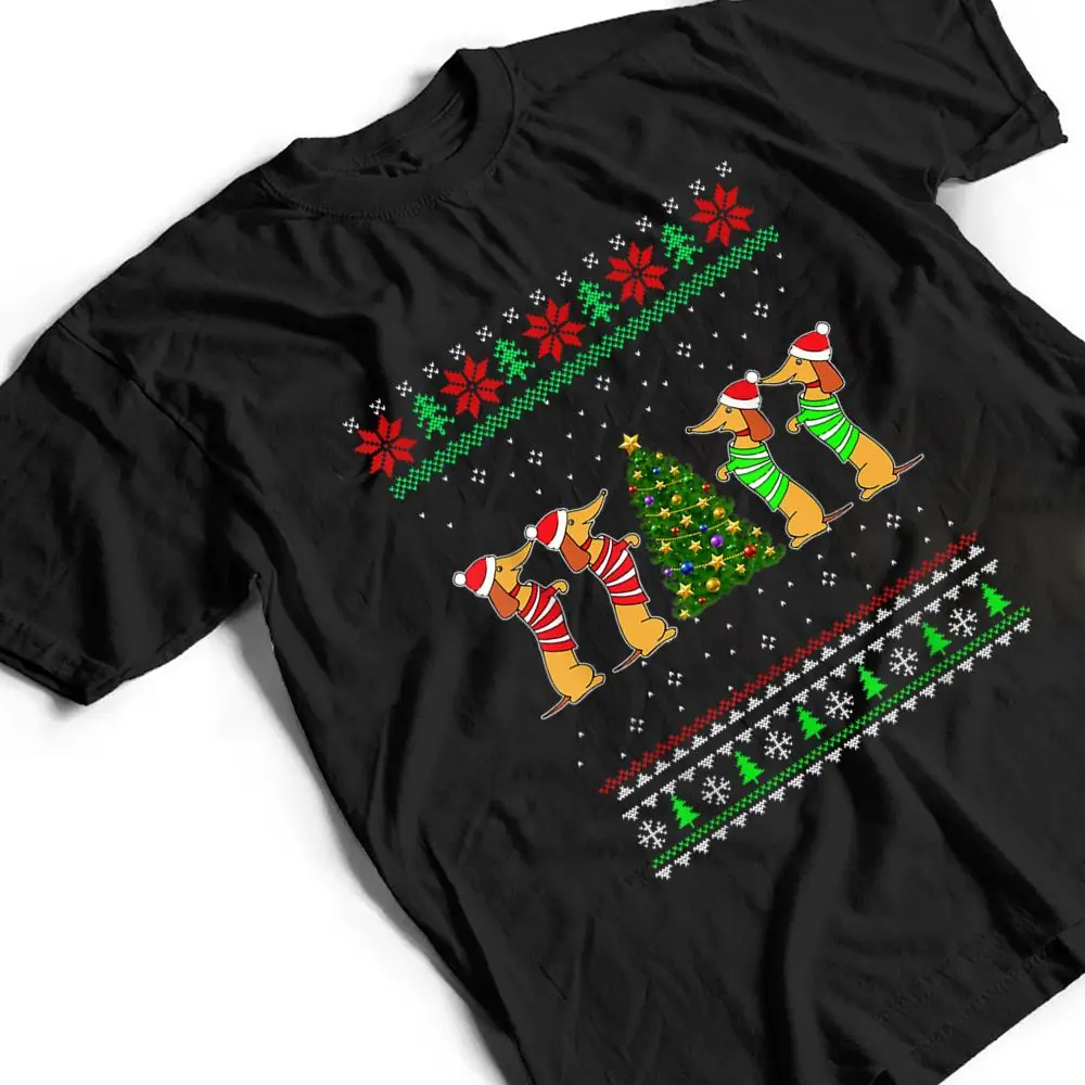 Dachshund-Dog-Christmas-Funny-Dachshund-Xmas-T-Shirt-2 Dachshund Dog Christmas Funny Dachshund Xmas T Shirt