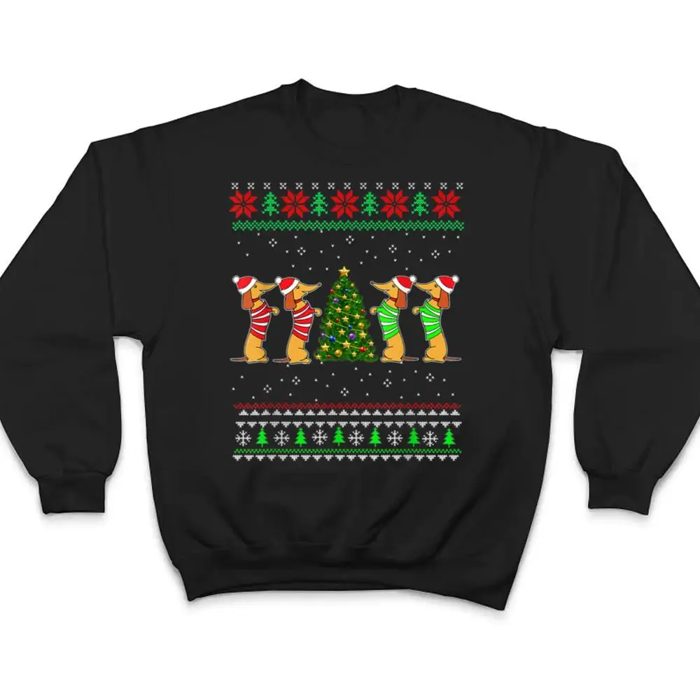 Dachshund-Dog-Christmas-Funny-Dachshund-Xmas-T-Shirt-4 Dachshund Dog Christmas Funny Dachshund Xmas T Shirt