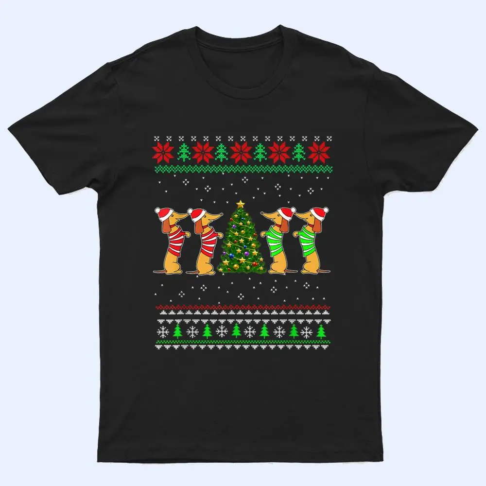 Dachshund Dog Christmas Funny Dachshund Xmas T Shirt Dachshund Dog Christmas Funny Dachshund Xmas T Shirt