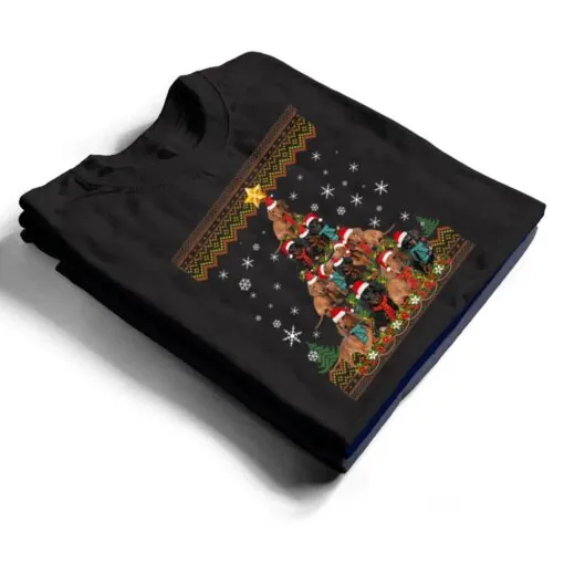 Dachshund Dog Christmas Lights Christmas Ver 1 T Shirt