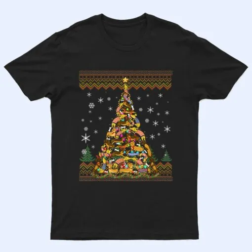 Dachshund Dog Christmas Lights  Christmas Ver 2 T Shirt