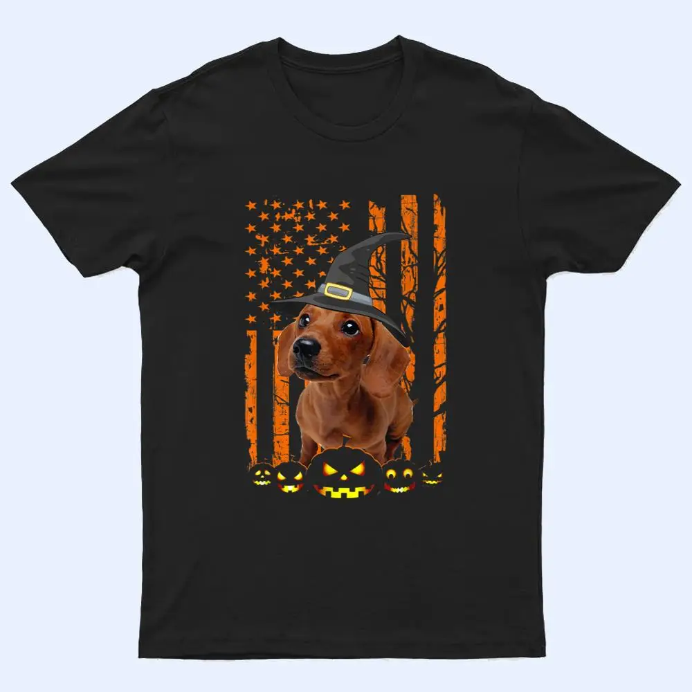 Dachshund Dog Pumpkin American Flag Vintage Halloween Gifts T Shirt Dachshund Dog Pumpkin American Flag Vintage Halloween Gifts T Shirt