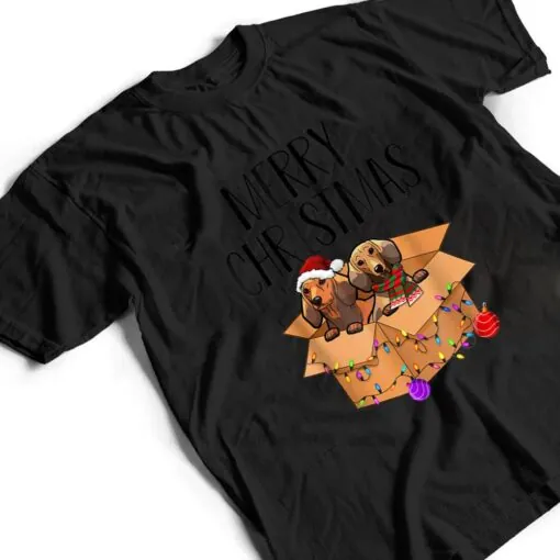 Dachshund Merry Christmas Xmas Dachshund Christmas Dog T Shirt