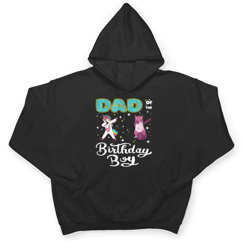 Dad-Of-He-Birthday-Boy-Donut-Dabbing-Unicorn-Kitten-Cat-T-Shirt-3 Dad Of He Birthday Boy Donut Dabbing Unicorn Kitten Cat T Shirt