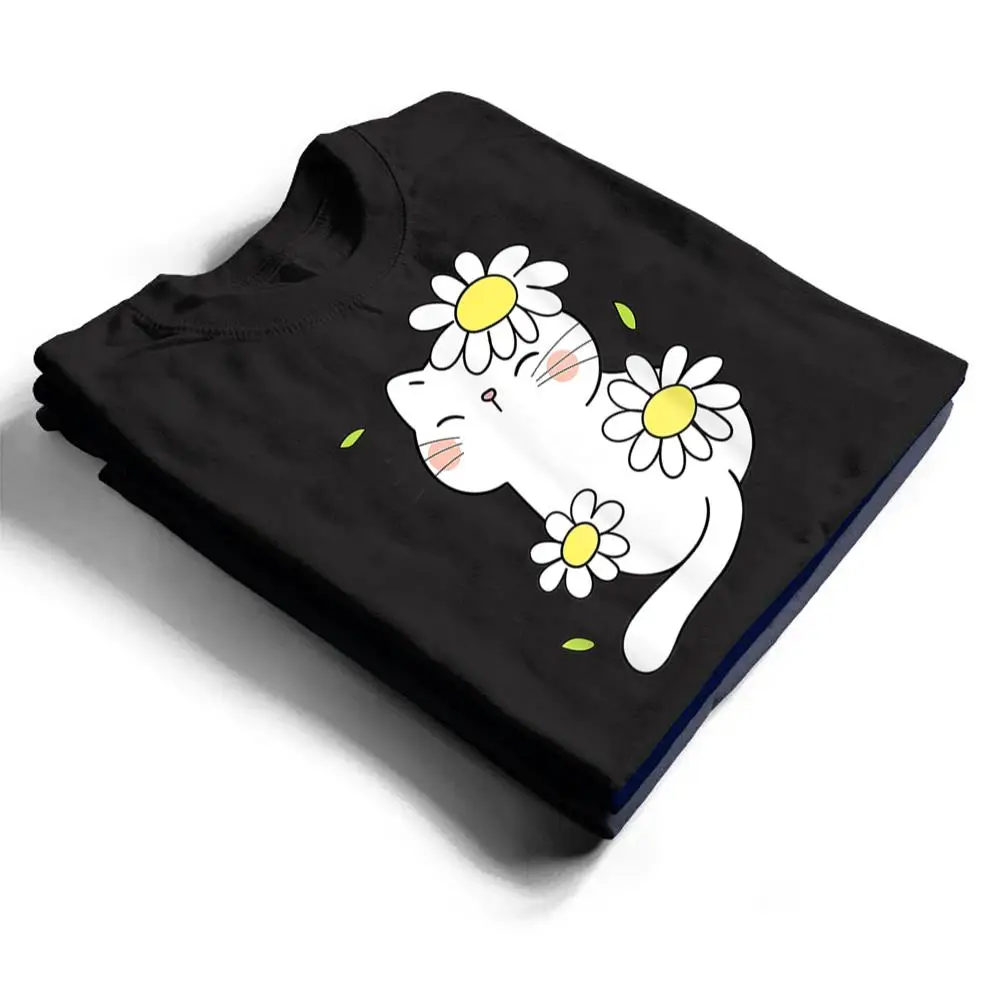 Daisy-Cat-Spring-Floral-Kitten-With-Flower-Animal-Cute-Pet-T-Shirt-1 Daisy Cat Spring Floral Kitten With Flower Animal Cute Pet T Shirt