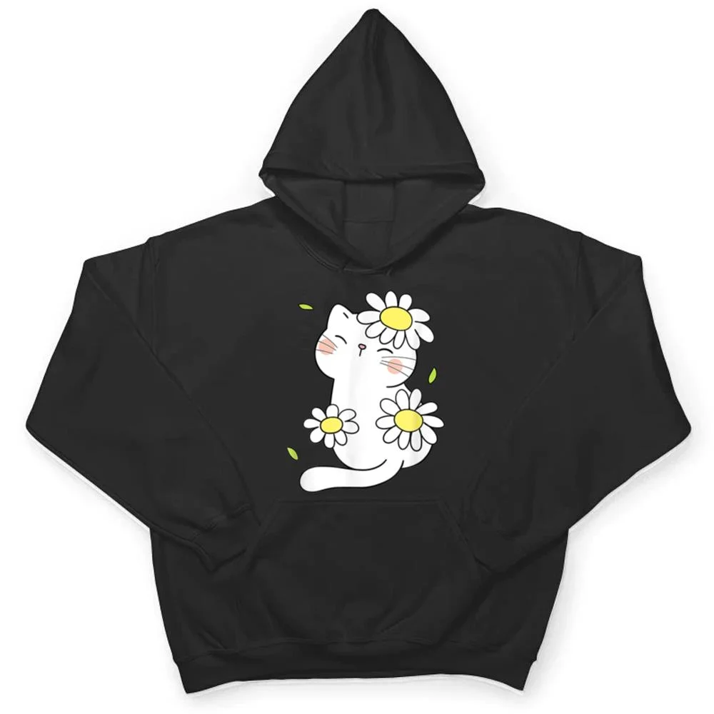 Daisy-Cat-Spring-Floral-Kitten-With-Flower-Animal-Cute-Pet-T-Shirt-3 Daisy Cat Spring Floral Kitten With Flower Animal Cute Pet T Shirt